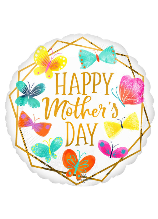Happy Mother's Day Butterfly Foil Balloon