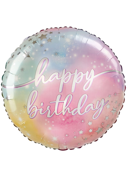 Luminous Happy Birthday Jumbo Foil Balloon