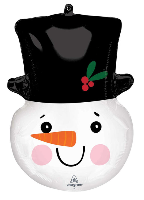 Smiley Snowman SuperShape Balloon
