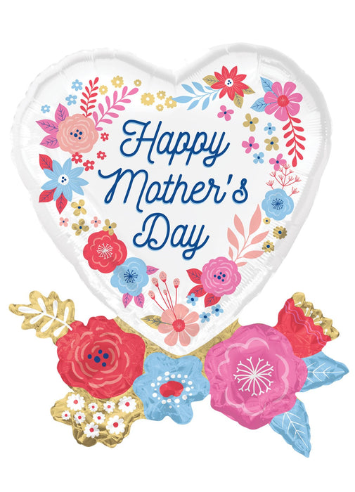 Mother's Day Floral SuperShape Foil Balloon