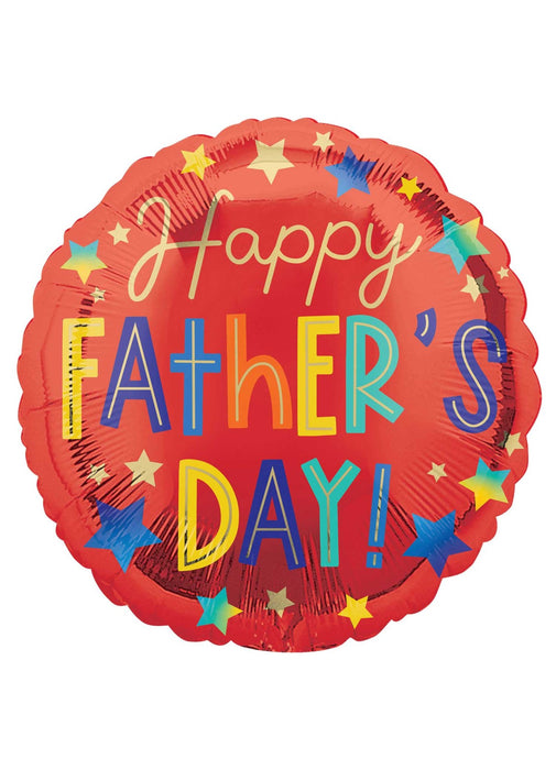 Happy Father's Day Stars Foil Balloon