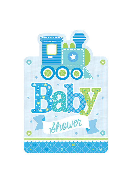 Welcome Baby Boy Invitations 8pk