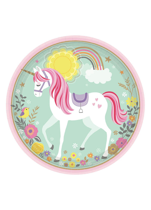 Magical Unicorn Plates 8pk