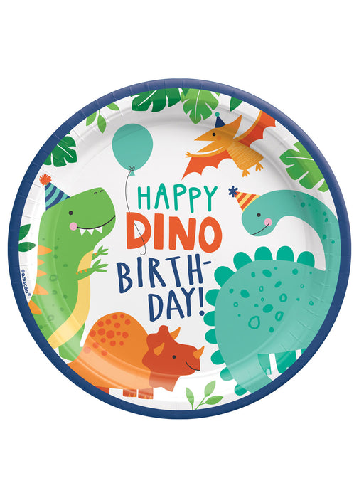 Dinosaur Party Plates 8pk