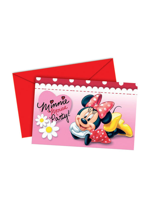 Minnie Mouse Party Invitations 6pk