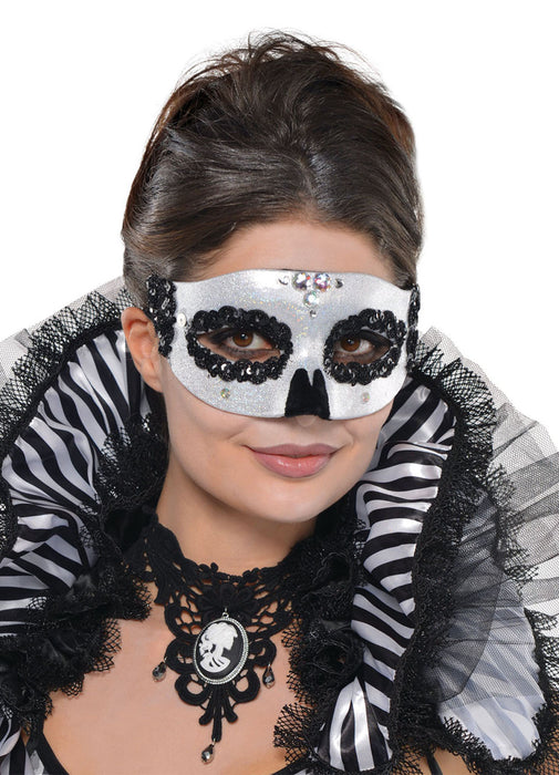 Black & Bone Venetian Skull Mask