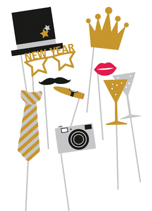 New Year's Photo Booth Kit