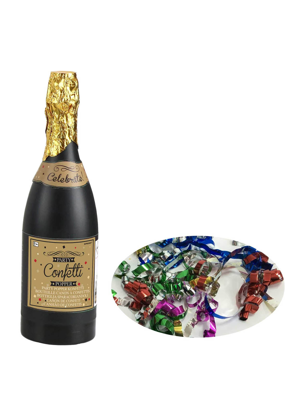 Champagne Bottle Confetti Popper — Party Britain