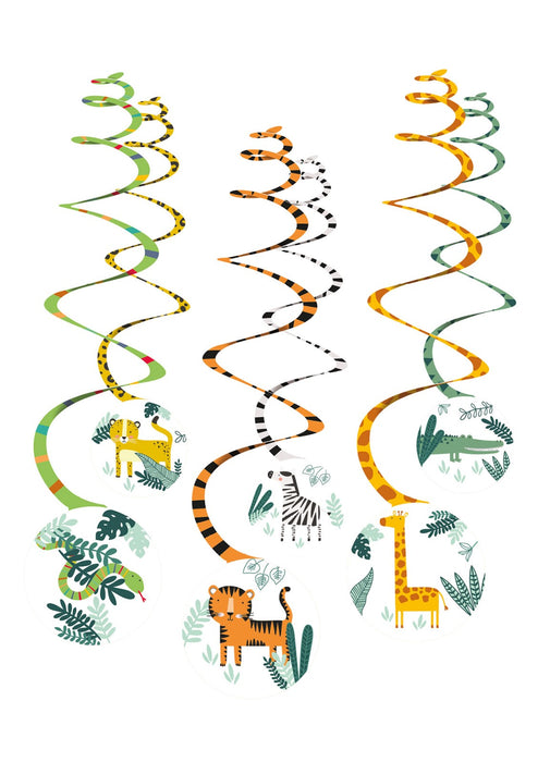 Get Wild Swirl Decorations