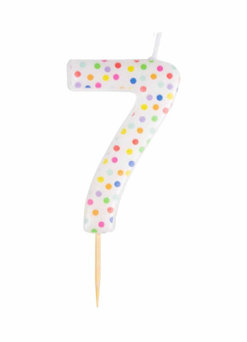Number 7 Party Candle