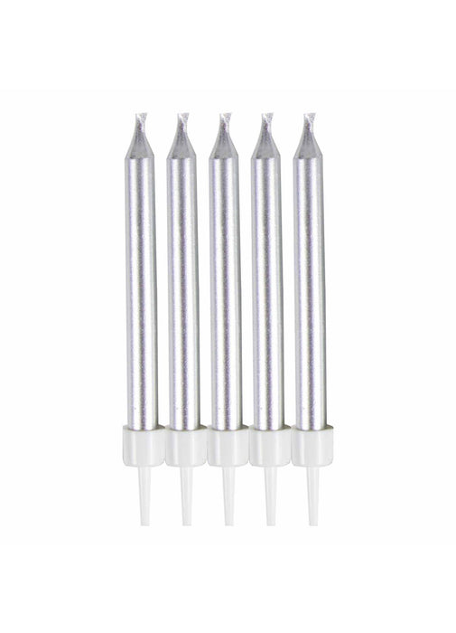Silver Candles 10pk