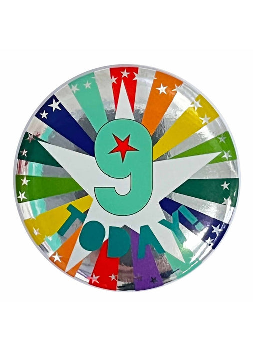 9 Today Birthday Badge