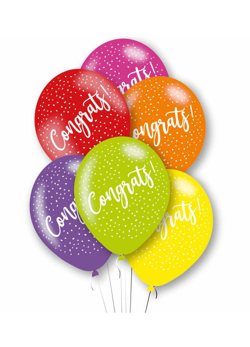 Congrats Latex Balloons 10pk