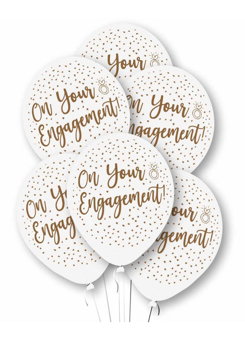 On Your Engagement Latex Balloons 6pk
