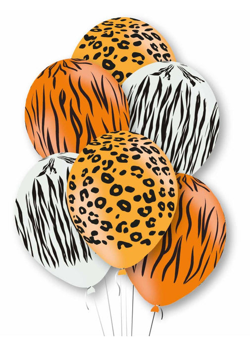 Animal Print Latex Balloons 6pk