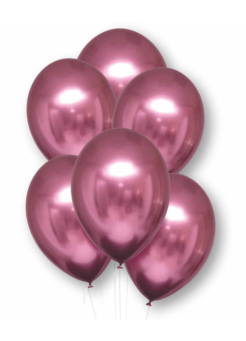Satin Flamingo Latex Balloons 6pk