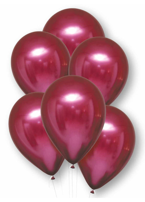 Satin Pomegranate Latex Balloons 6pk