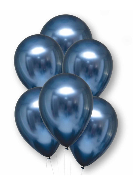 Satin Azure Latex Balloons 6pk