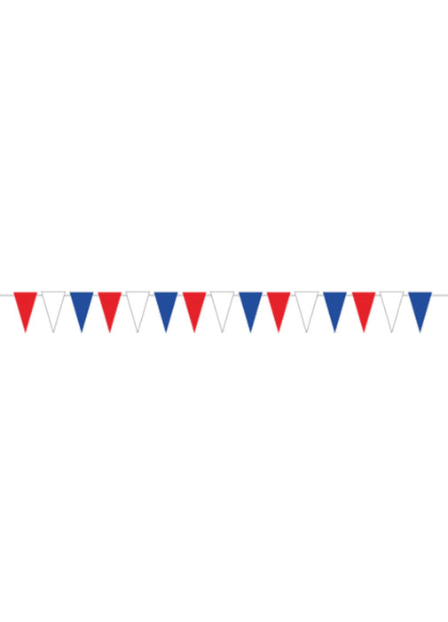Red, White & Blue Flag Bunting 10m
