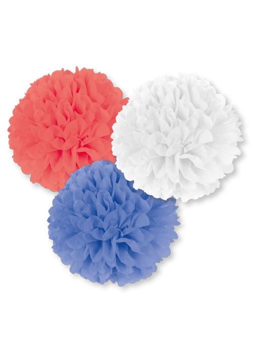 Red, White & Blue Fluffy Decorations