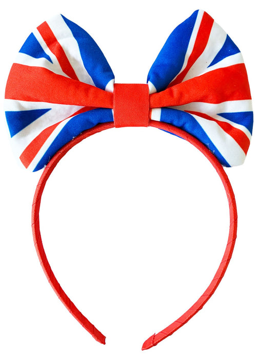 Union Jack Bow Headband