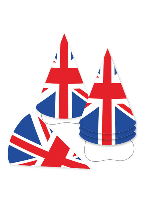 Union Jack Party Hats 6pk