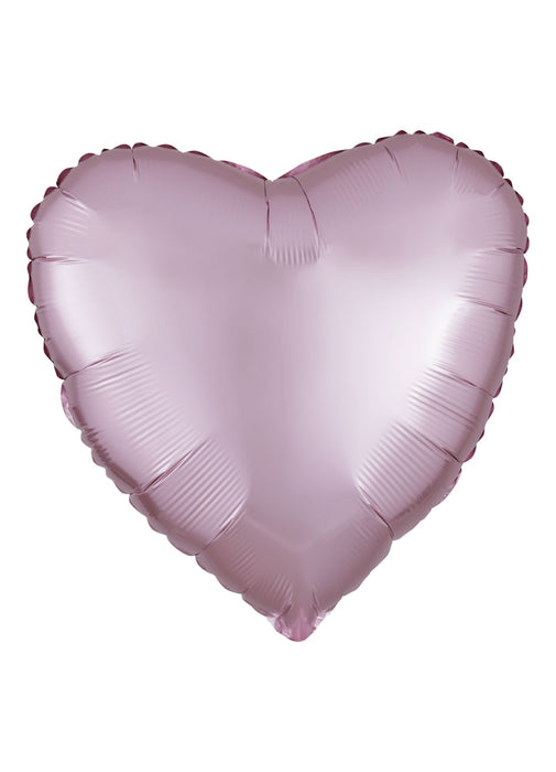 Silk Lustre Pastel Pink Heart Balloon