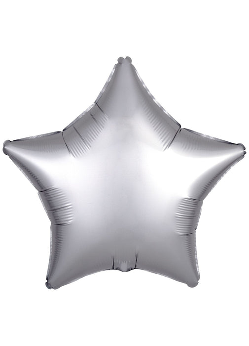 Silk Lustre Silver Star Balloon