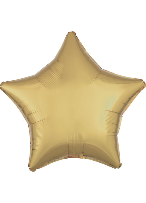 White Gold Star Foil Balloon