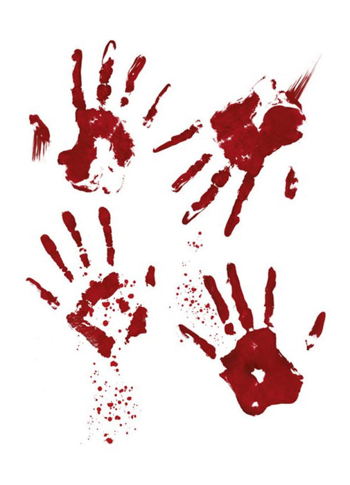 Bloody Hand Window Decorations