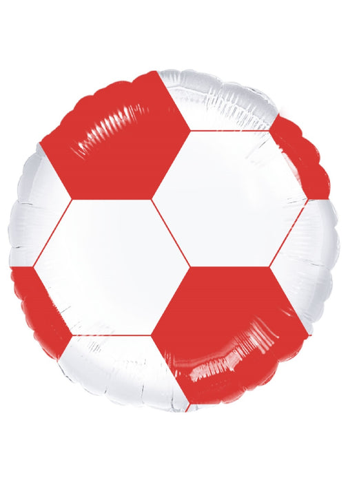 Red Football Foil Balloon