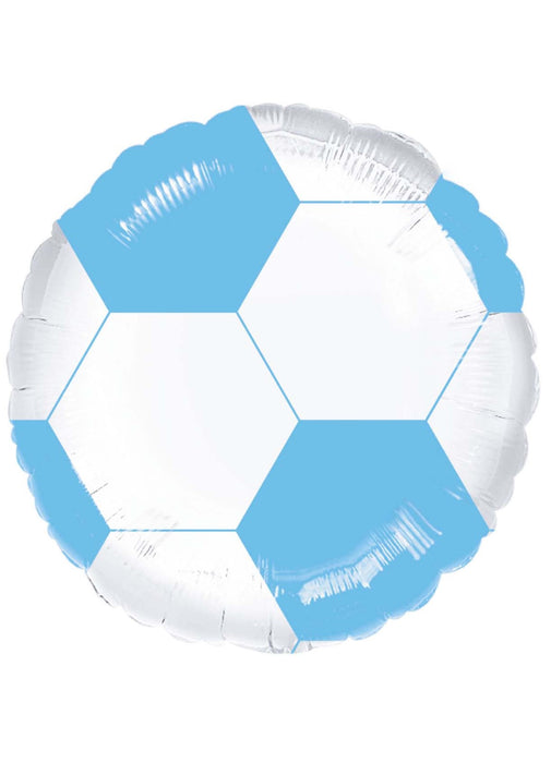 Light Blue Football Foil Balloon