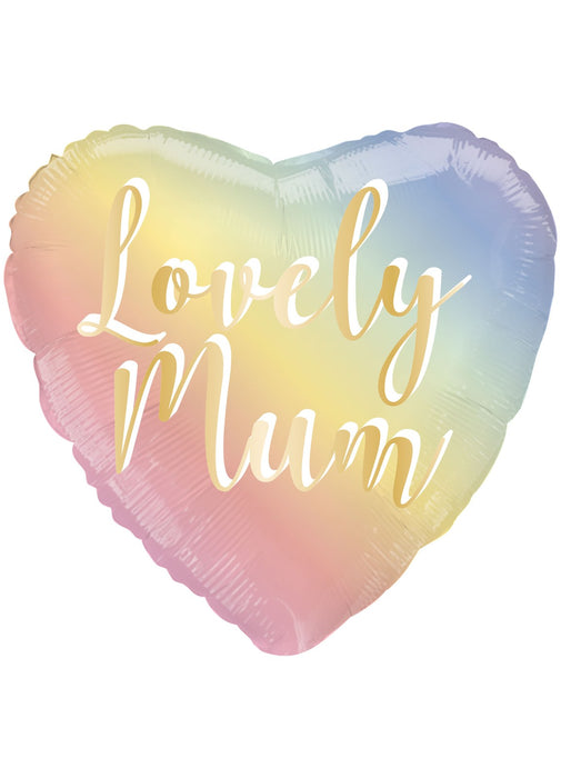 Lovely Mum Heart Foil Balloon
