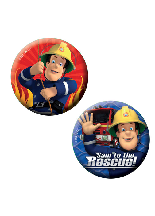 Fireman Sam Party Badges 6pk