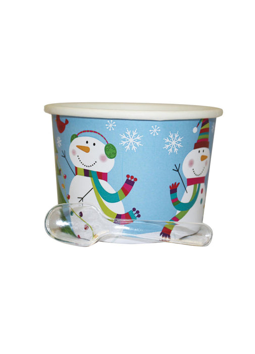 Joyful Snowman Dessert Pots 12pk