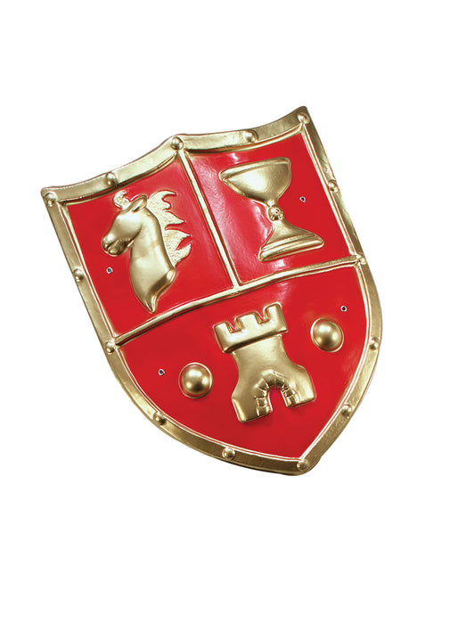 Red Medieval PVC Shield