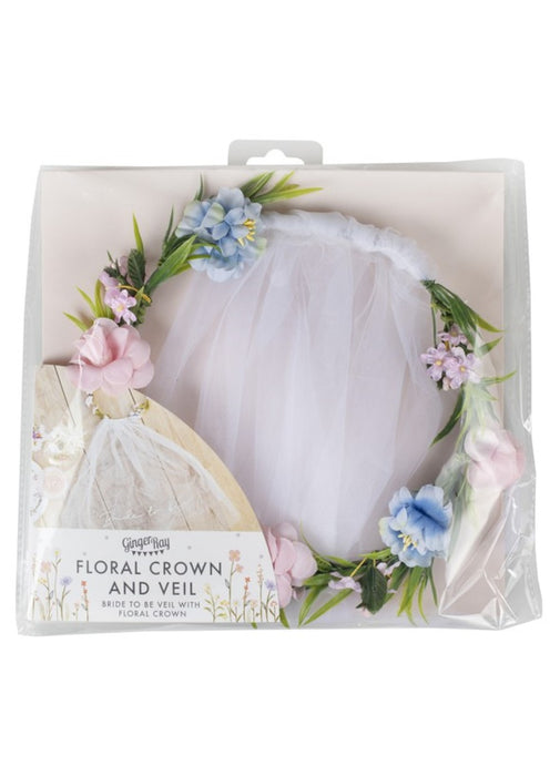 Floral Bride To Be Veil