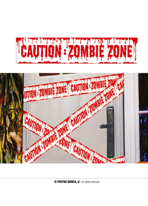 Halloween Zombie Caution Tape