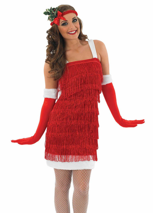 Christmas Flapper Costume Adult