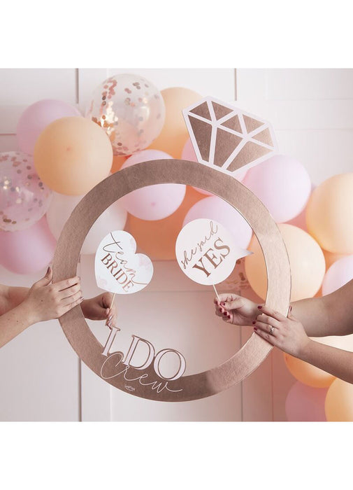 Hen Party Ring Photo Booth Frame