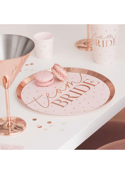 Team Bride Party Plates 8pk