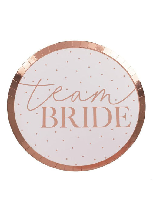 Team Bride Party Plates 8pk