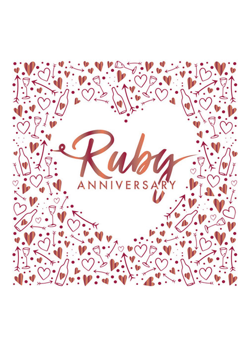 Ruby Anniversary Napkins 16pk