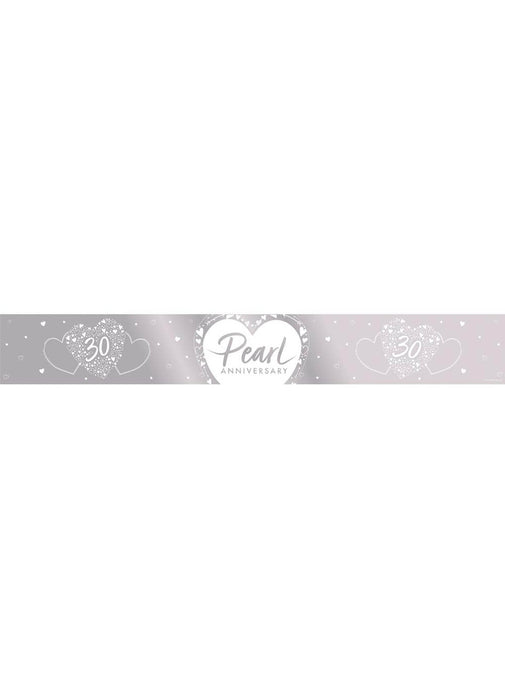 Pearl Anniversary Foil Banner