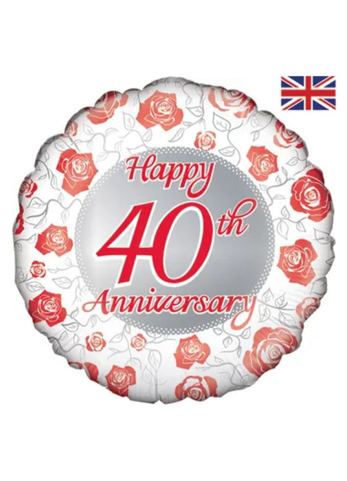 40th Anniversary Foil Balloon