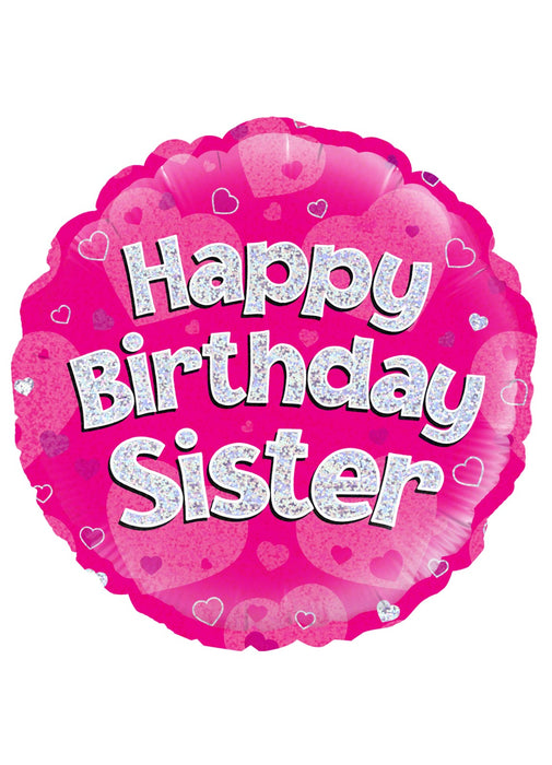 Happy Birthday Sister Foil Balloon
