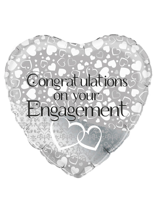 Engagement Hearts Foil Balloon