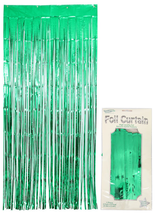 Green Foil Door Curtain