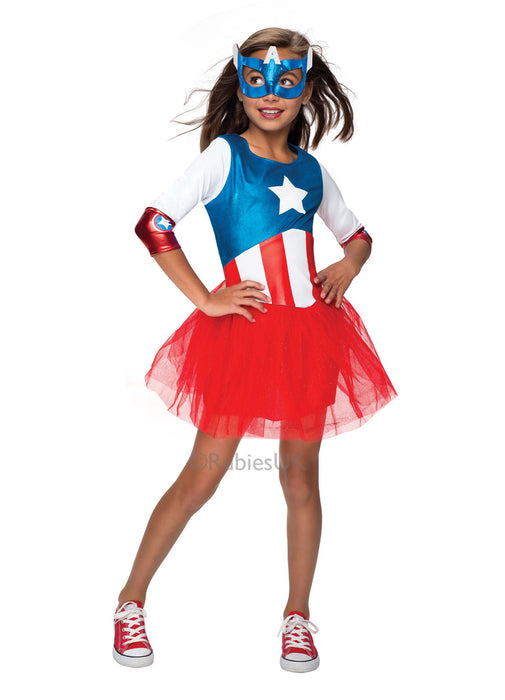 Captain American Girls Costume Child
