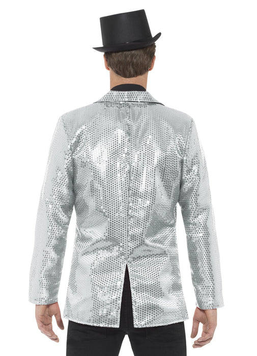 Silver Sequin Jacket Adult
